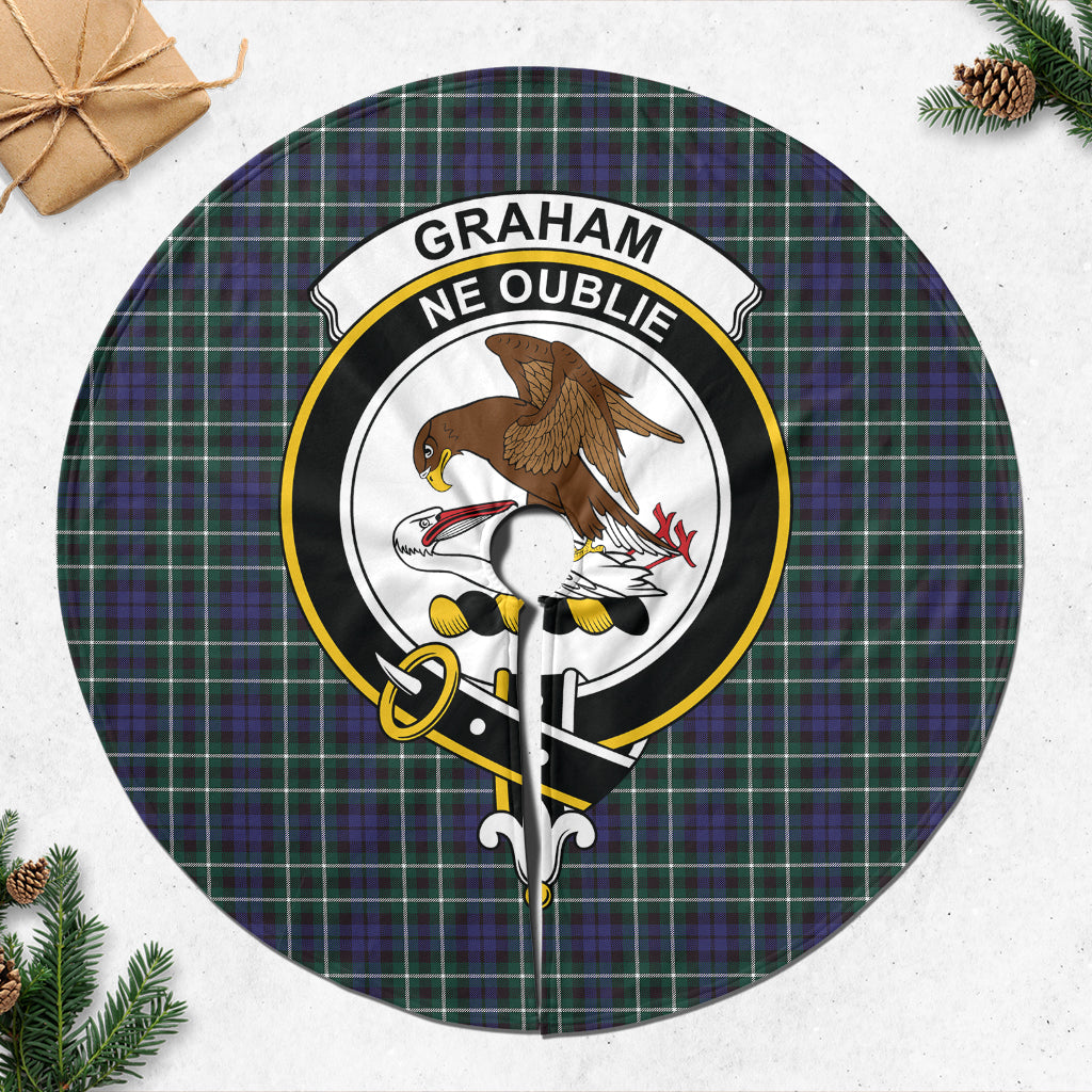 Graham of Montrose Modern Tartan Christmas Tree Skirt with Family Crest - Tartanvibesclothing