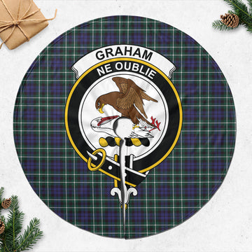 Graham of Montrose Modern Tartan Christmas Tree Skirt with Family Crest