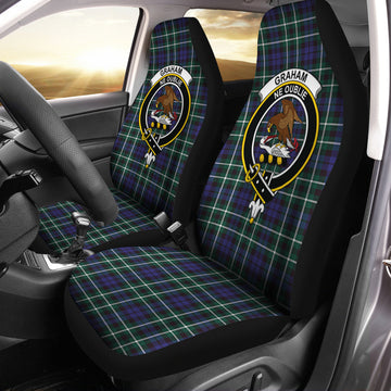 Graham of Montrose Modern Tartan Car Seat Cover with Family Crest