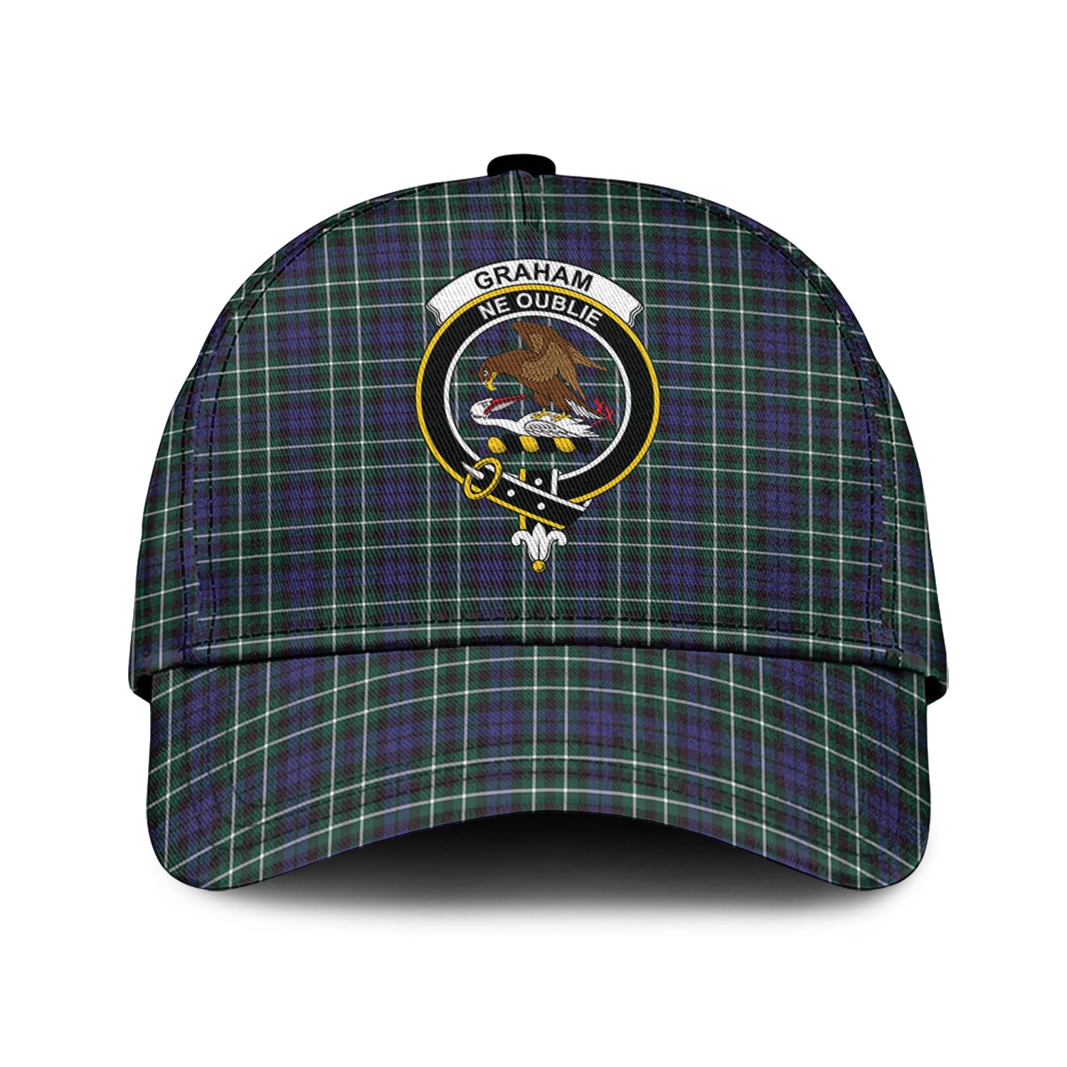 Graham of Montrose Modern Tartan Classic Cap with Family Crest Classic Cap Universal Fit - Tartan Vibes Clothing