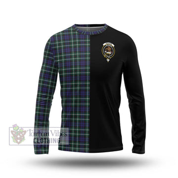 Graham of Montrose Modern Tartan Long Sleeve T-Shirt with Family Crest and Half Of Me Style