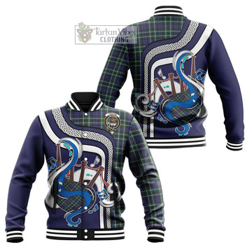 Graham of Montrose Modern Tartan Baseball Jacket with Epic Bagpipe Style