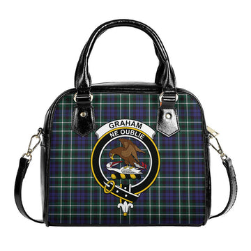 Graham of Montrose Modern Tartan Shoulder Handbags with Family Crest