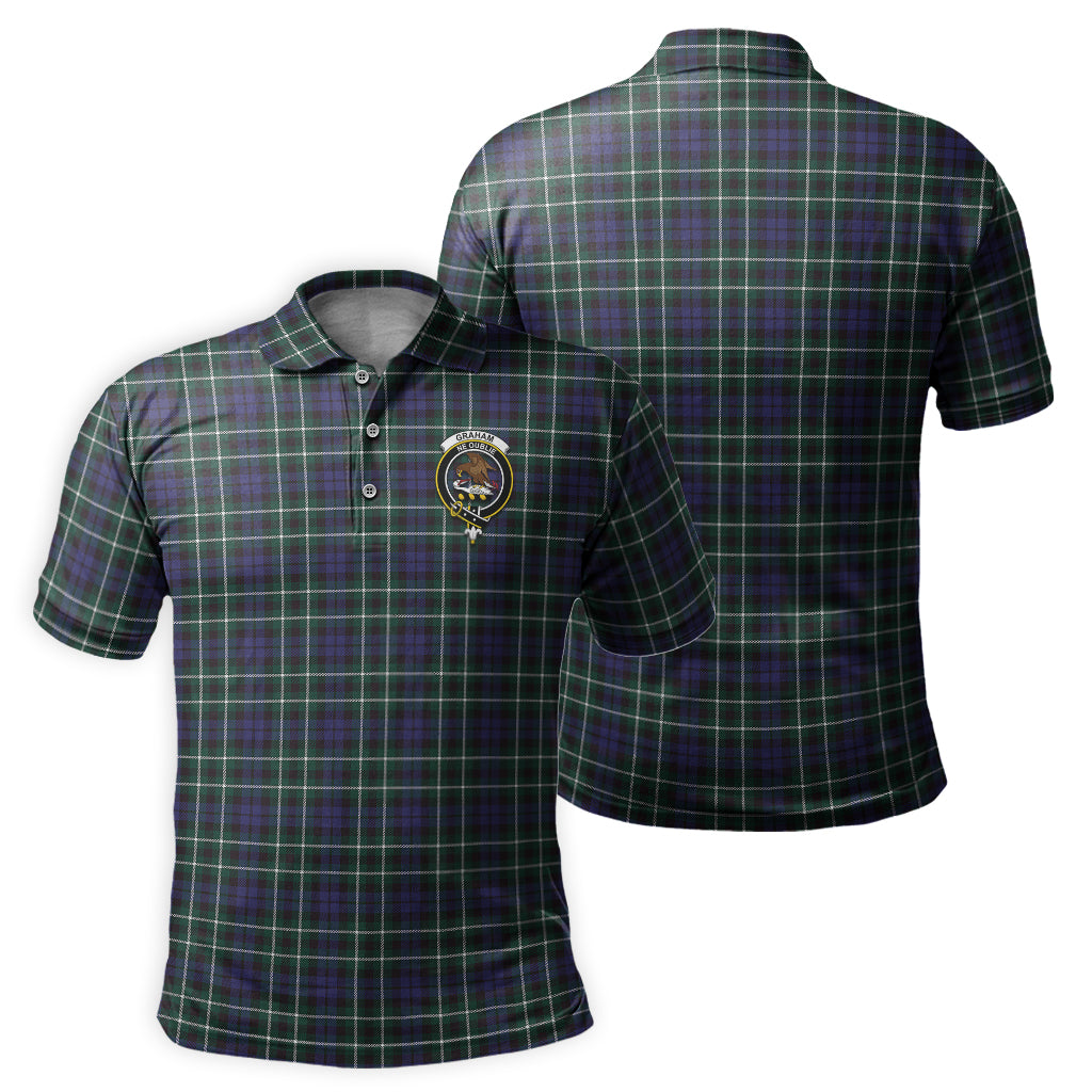 Graham of Montrose Modern Tartan Men's Polo Shirt with Family Crest - Tartan Vibes Clothing