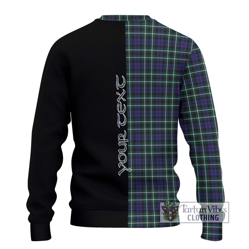 Graham of Montrose Modern Tartan Knitted Sweater with Family Crest and Half Of Me Style - Tartanvibesclothing Shop