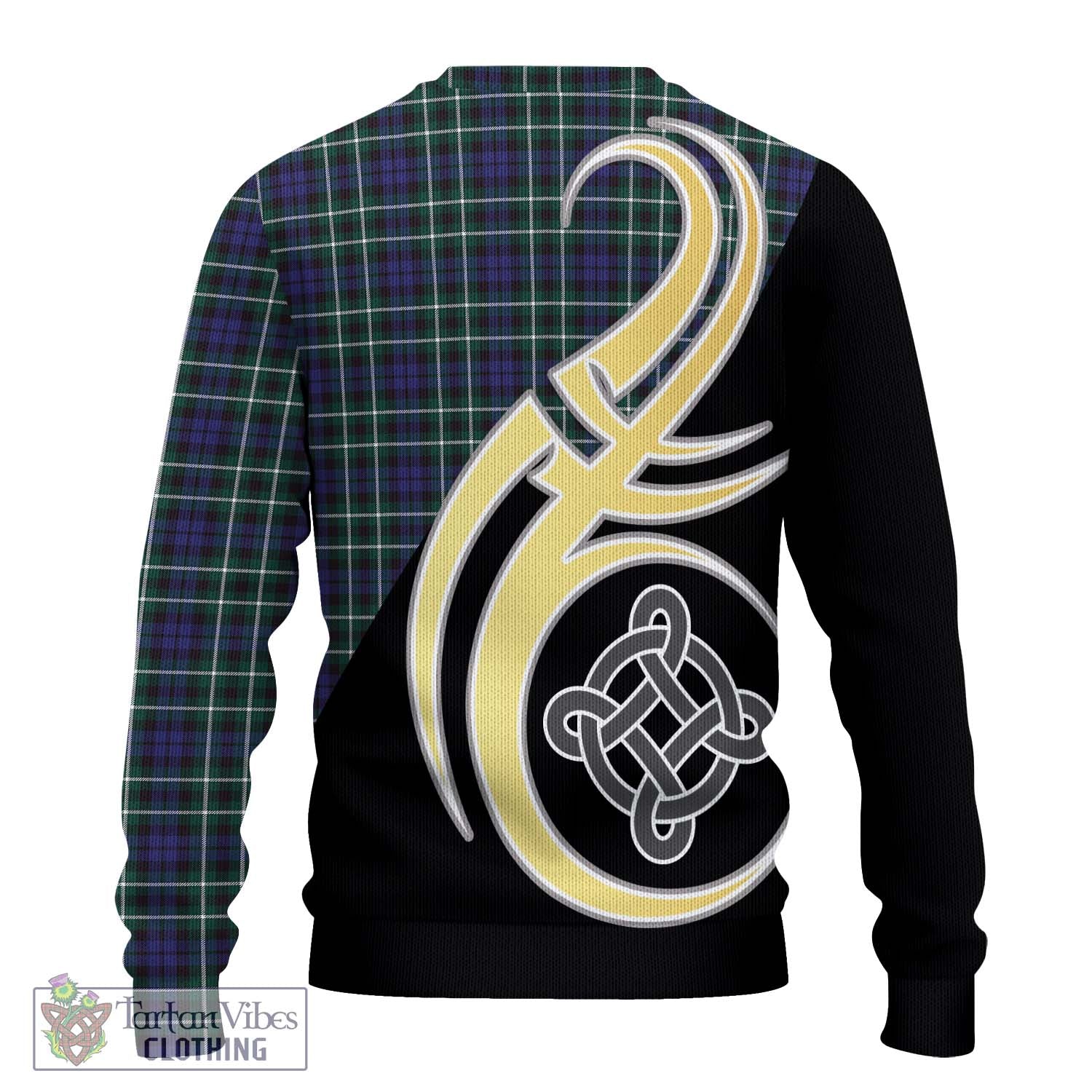 Graham of Montrose Modern Tartan Knitted Sweater with Family Crest and Celtic Symbol Style - Tartan Vibes Clothing