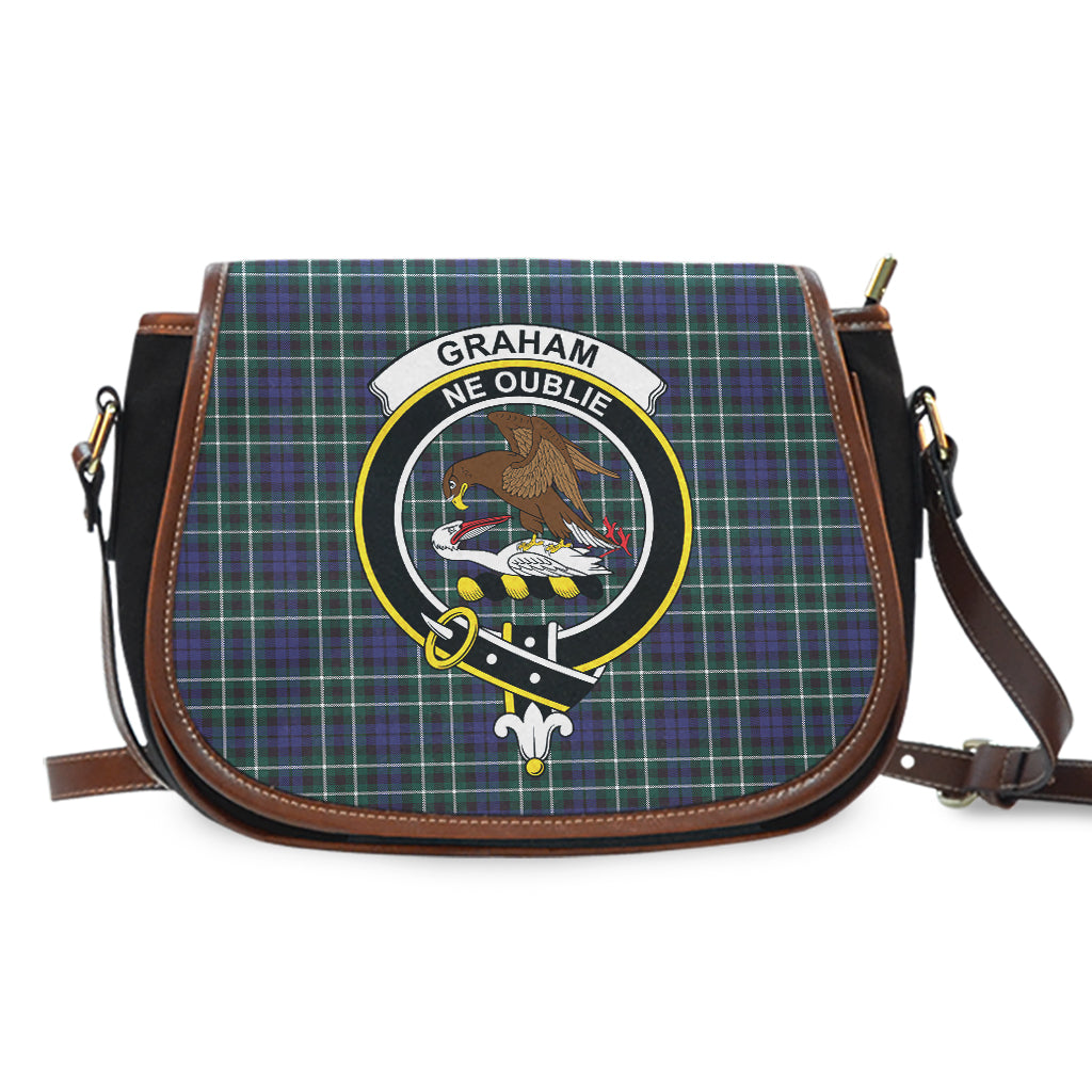 Graham of Montrose Modern Tartan Saddle Bag with Family Crest - Tartan Vibes Clothing