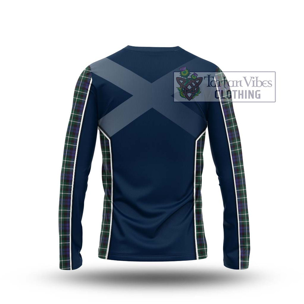 Graham of Montrose Modern Tartan Long Sleeve T-Shirt with Family Crest and Lion Rampant Vibes Sport Style - Tartan Vibes Clothing