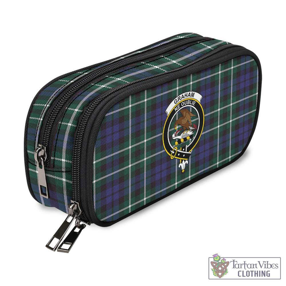 Tartan Vibes Clothing Graham of Montrose Modern Tartan Pen and Pencil Case with Family Crest