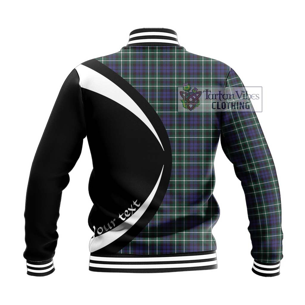 Graham of Montrose Modern Tartan Baseball Jacket with Family Crest Circle Style - Tartan Vibes Clothing