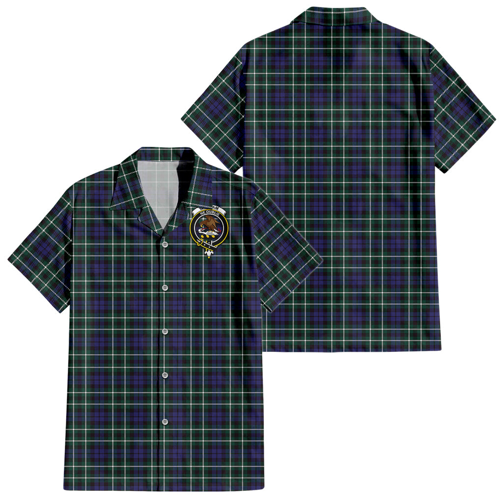 graham-of-montrose-modern-tartan-short-sleeve-button-down-shirt-with-family-crest