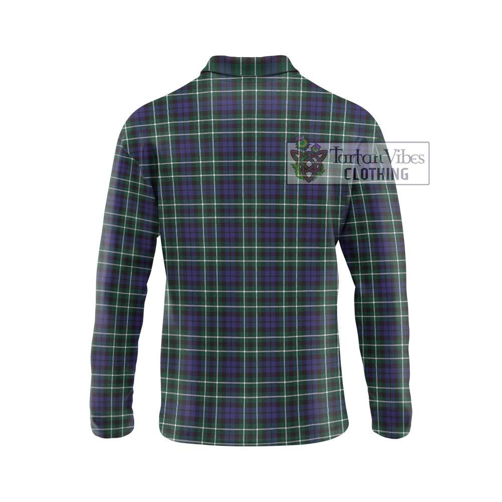 Graham of Montrose Modern Tartan Long Sleeve Polo Shirt with Family Crest DNA In Me Style - Tartanvibesclothing Shop