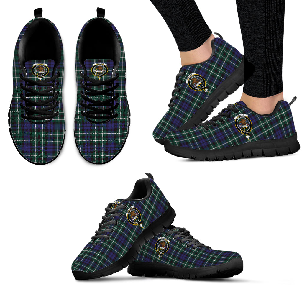 Graham of Montrose Modern Tartan Sneakers with Family Crest - Tartan Vibes Clothing