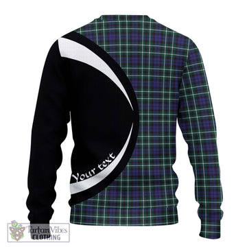 Graham of Montrose Modern Tartan Ugly Sweater with Family Crest Circle Style