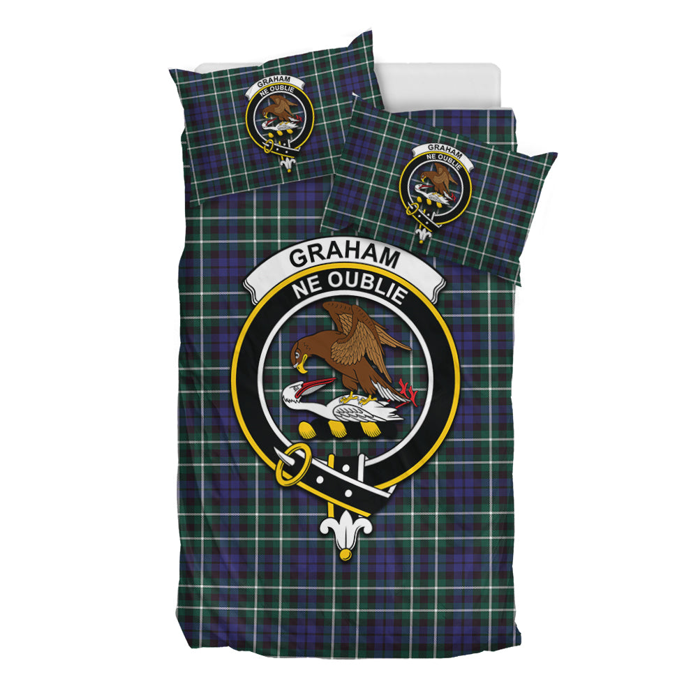 Graham of Montrose Modern Tartan Bedding Set with Family Crest - Tartan Vibes Clothing