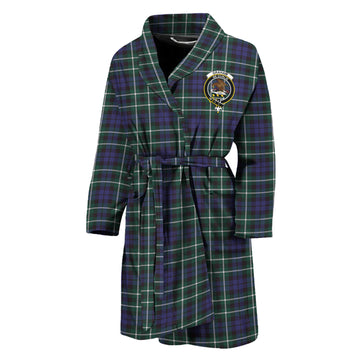 Graham of Montrose Modern Tartan Bathrobe with Family Crest