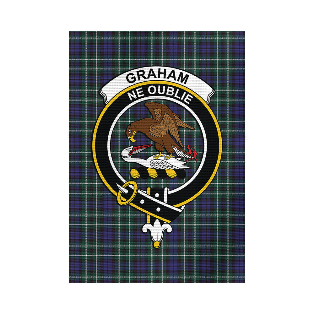 Graham of Montrose Modern Tartan Flag with Family Crest - Tartan Vibes Clothing