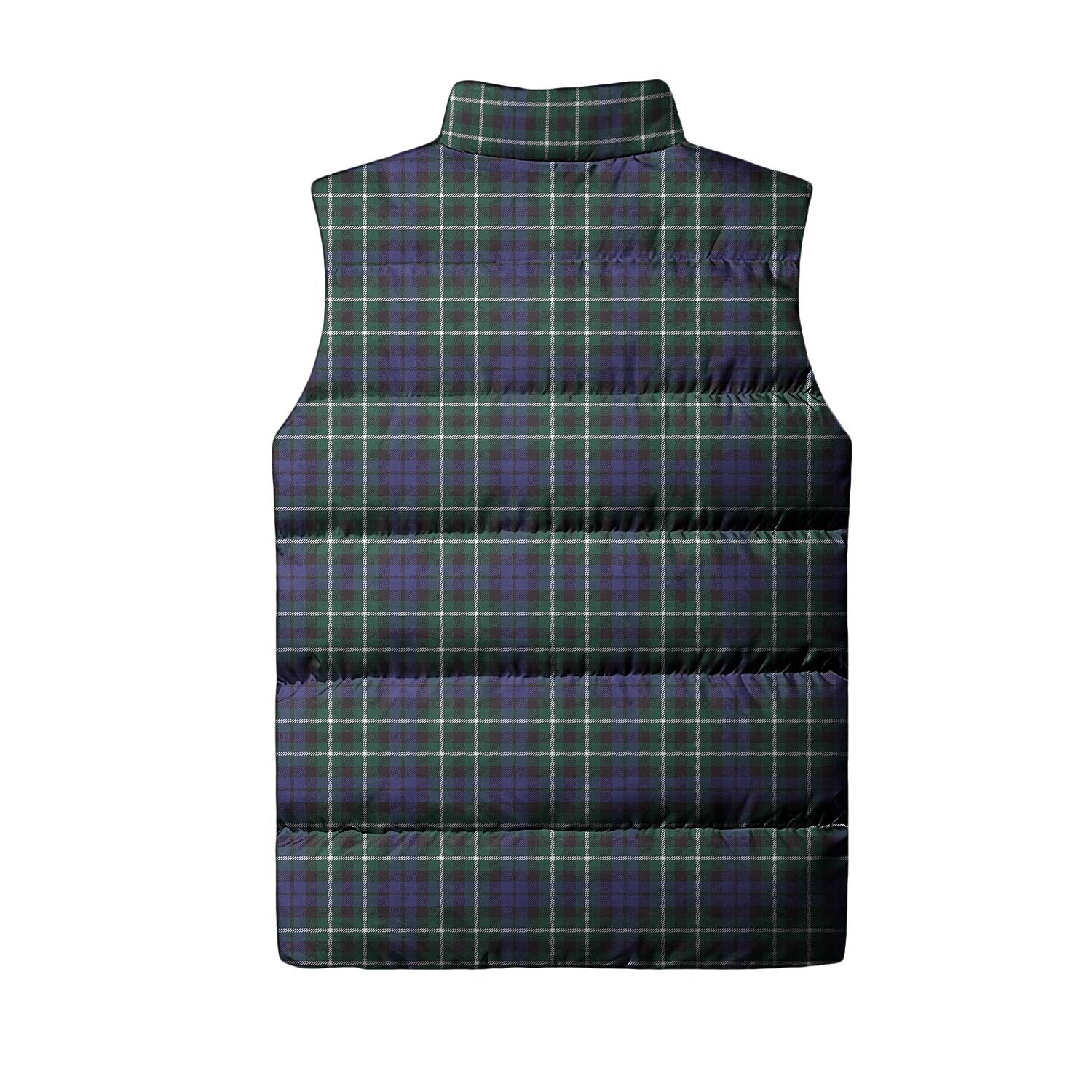 Graham of Montrose Modern Tartan Sleeveless Puffer Jacket with Family Crest - Tartanvibesclothing