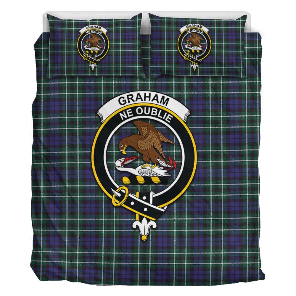 Graham of Montrose Modern Tartan Bedding Set with Family Crest - Tartan Vibes Clothing