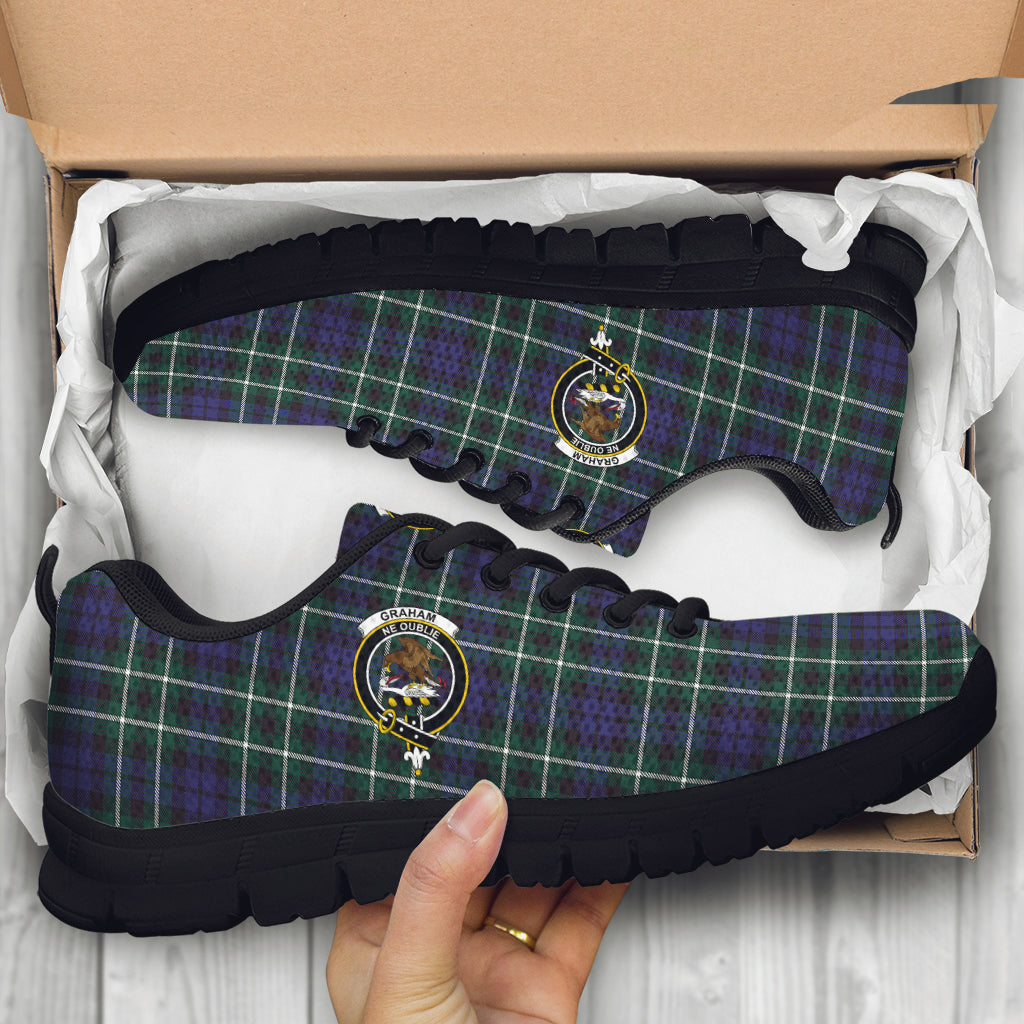 Graham of Montrose Modern Tartan Sneakers with Family Crest - Tartan Vibes Clothing