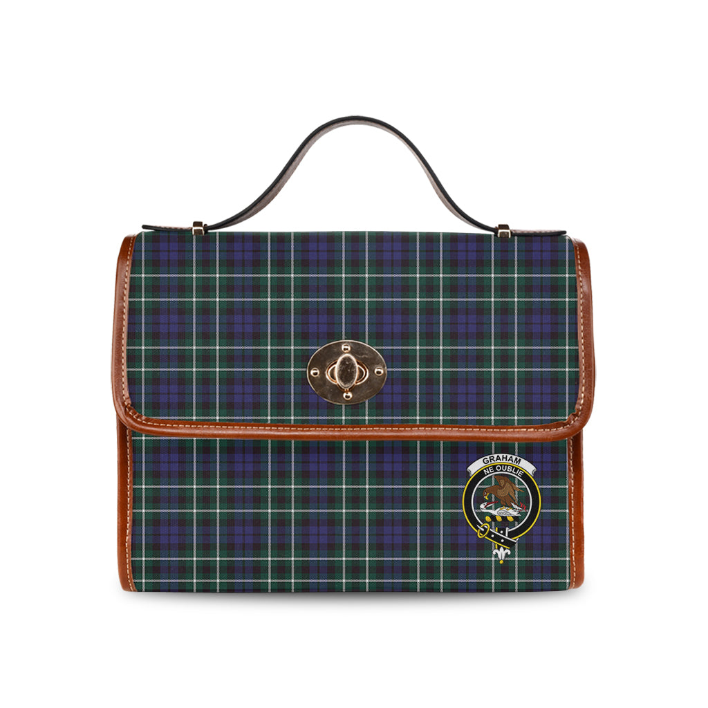 graham-of-montrose-modern-tartan-leather-strap-waterproof-canvas-bag-with-family-crest