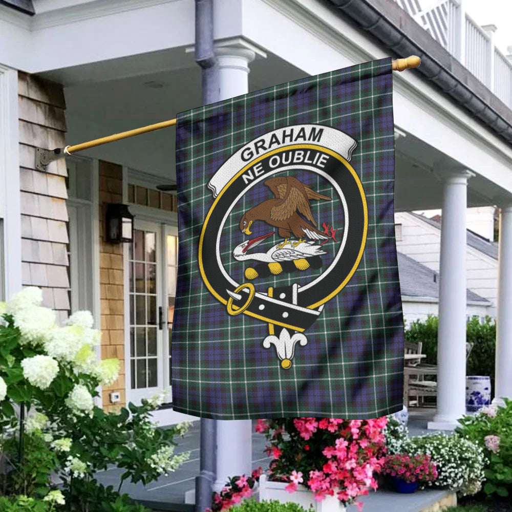 Graham of Montrose Modern Tartan Flag with Family Crest - Tartan Vibes Clothing