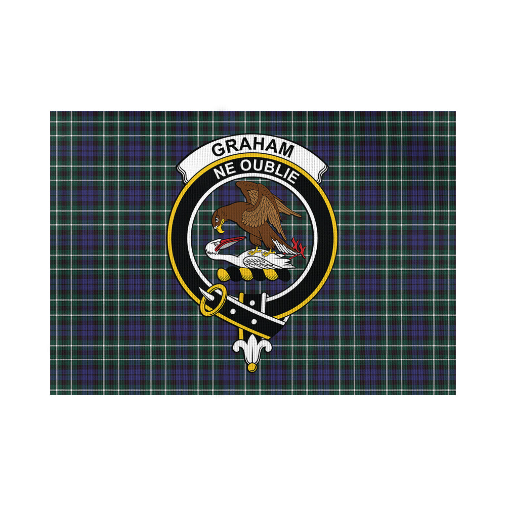 Graham of Montrose Modern Tartan Flag with Family Crest - Tartan Vibes Clothing