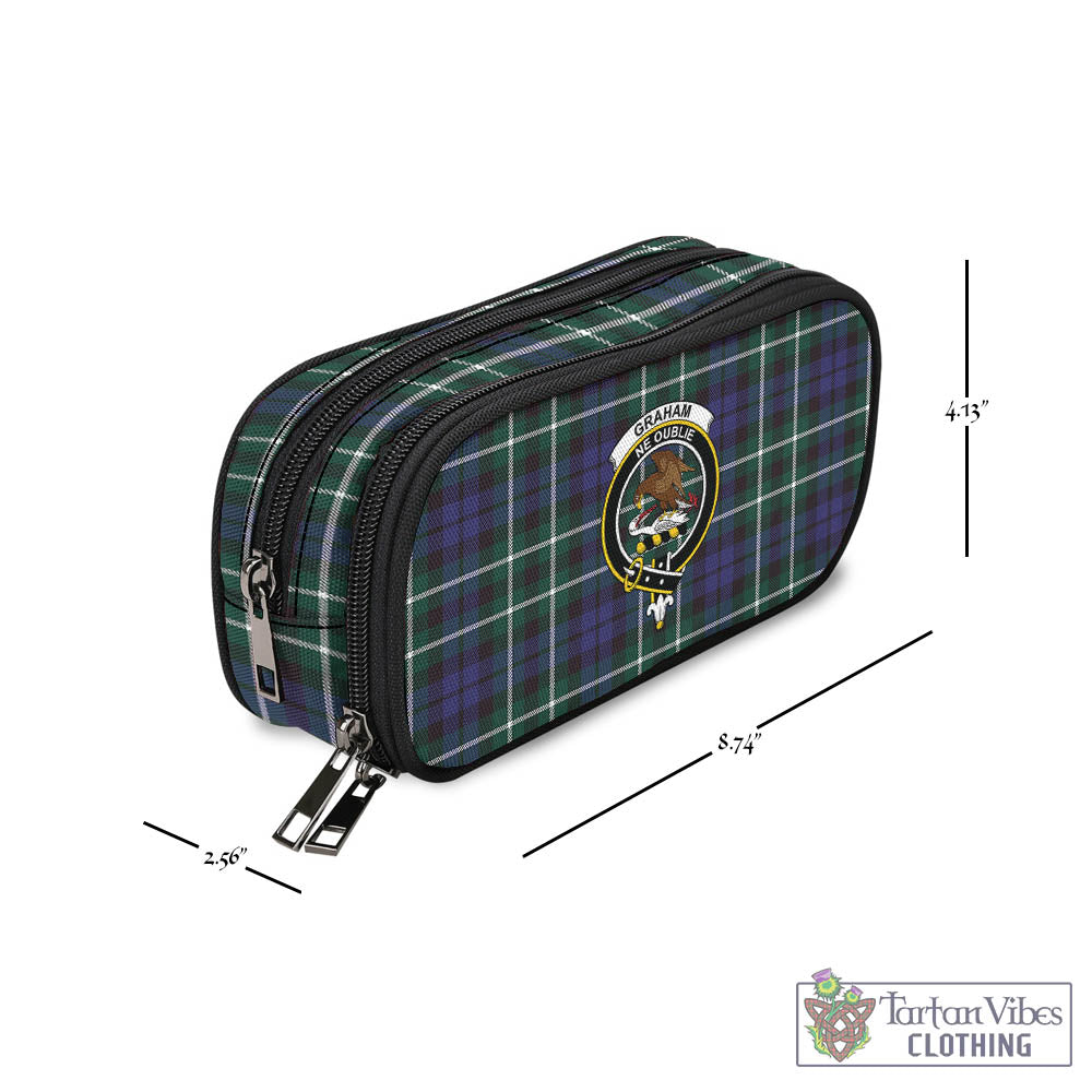 Tartan Vibes Clothing Graham of Montrose Modern Tartan Pen and Pencil Case with Family Crest