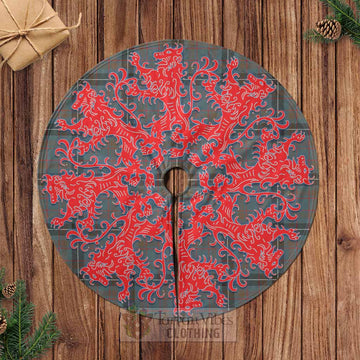 Grainger Tartan Christmas Tree Skirt Lion Rampant Style Casual Tree Skirts - Tartan Vibes Clothing