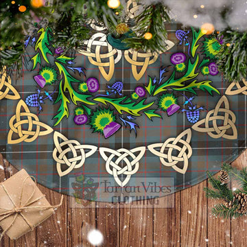 Grainger Tartan Christmas Tree Skirt with Thistle Celtic Knot Style - Tartan Vibes Clothing