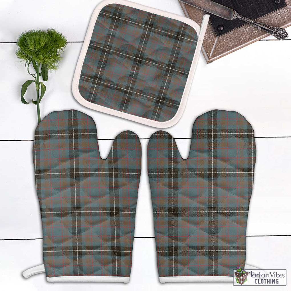 Grainger Tartan Combo Oven Mitt & Pot-Holder White - Tartan Vibes Clothing