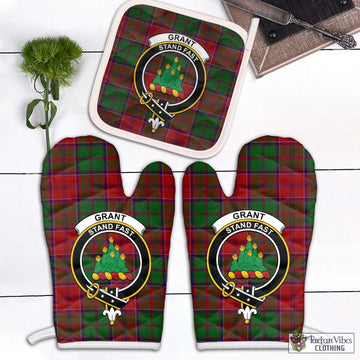 Grant Tartan Combo Oven Mitt & Pot-Holder with Family Crest