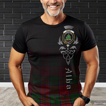 Grant Tartan T-Shirt Featuring Alba Gu Brath Family Crest Celtic Inspired