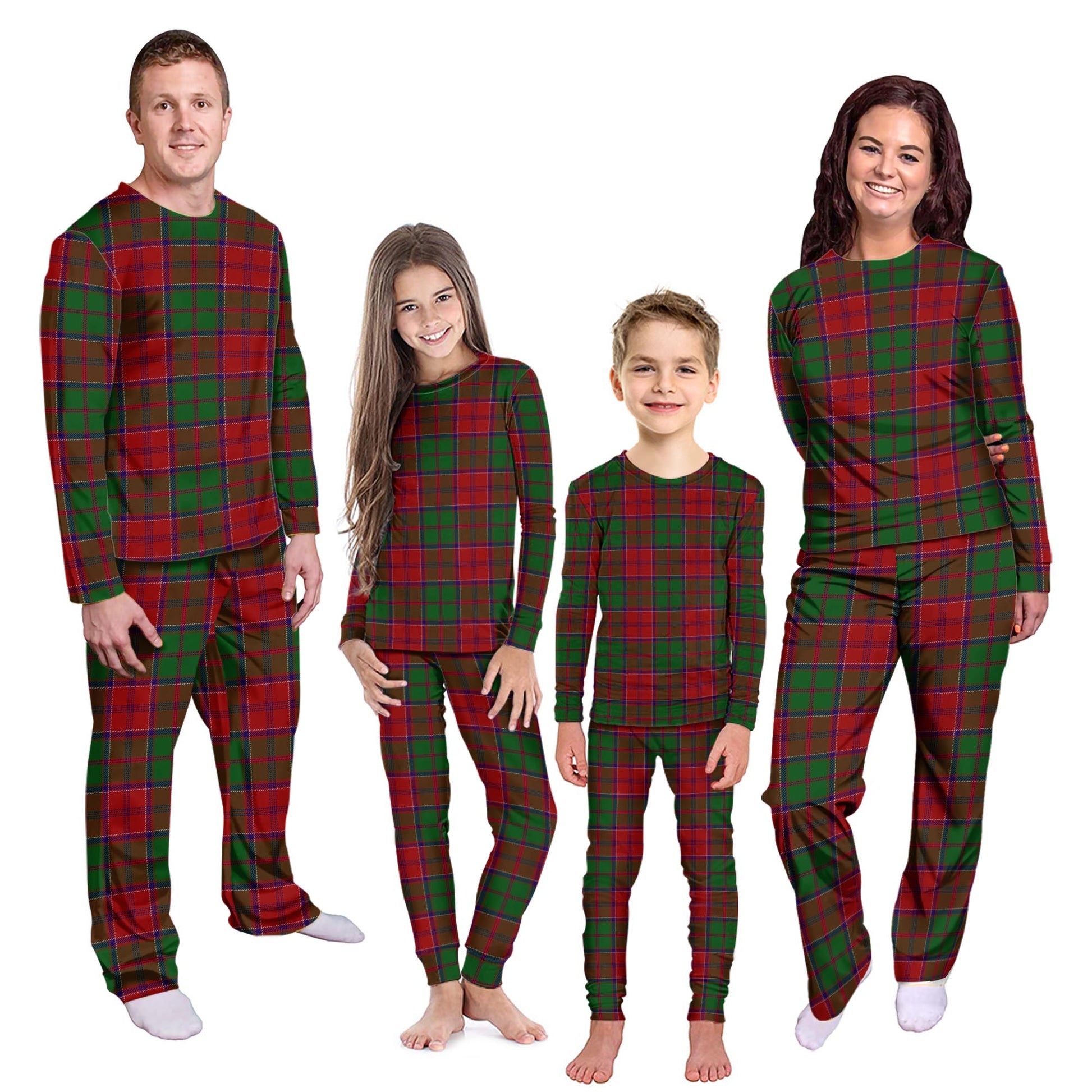 Grant Tartan Pajamas Family Set Kid - Tartan Vibes Clothing