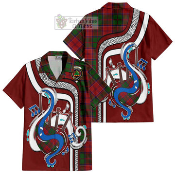 Grant Tartan Short Sleeve Button Shirt with Epic Bagpipe Style