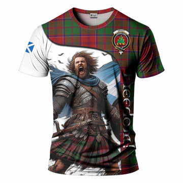 Grant Crest Tartan T-Shirt Inspired by the Freedom of Scottish Warrior