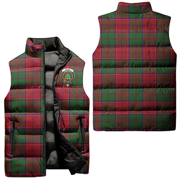 Grant Tartan Sleeveless Puffer Jacket with Family Crest