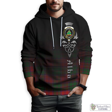 Grant Tartan Hoodie Featuring Alba Gu Brath Family Crest Celtic Inspired