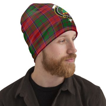 Grant Tartan Beanies Hat with Family Crest