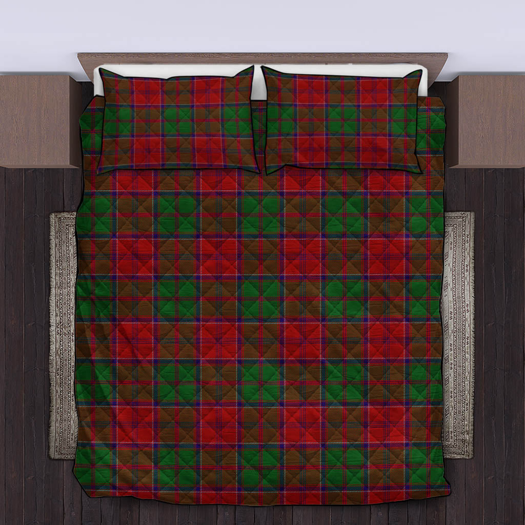 Grant Tartan Quilt Bed Set King - Tartan Vibes Clothing