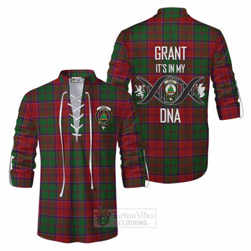 Grant Tartan Ghillie Kilt Shirt with Family Crest DNA In Me Style