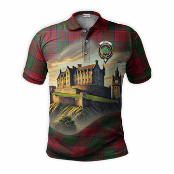 Grant Tartan Family Crest Polo Shirt with Scottish Ancient Castle Style Kid - Tartan Vibes Clothing