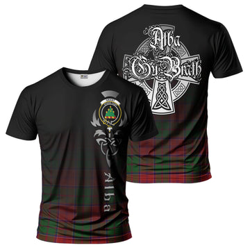 Grant Tartan T-Shirt Featuring Alba Gu Brath Family Crest Celtic Inspired