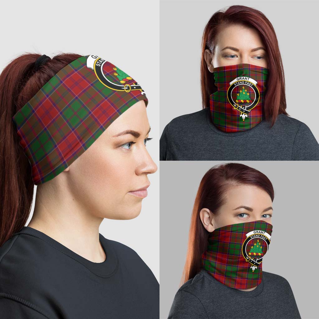 Grant Tartan Neck Gaiters, Tartan Bandanas, Tartan Head Band with Family Crest