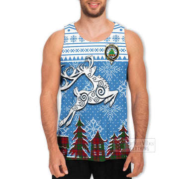 Grant Clan Christmas Men's Tank Top Celtic Reindeer Style