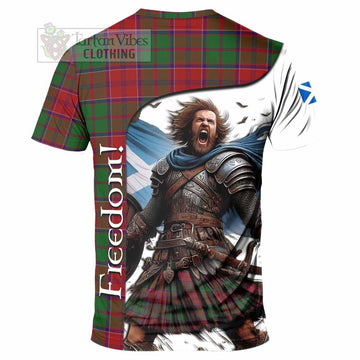 Grant Crest Tartan T-Shirt Inspired by the Freedom of Scottish Warrior