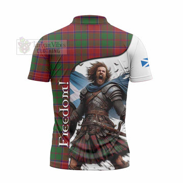 Grant Crest Tartan Zipper Polo Shirt Inspired by the Freedom of Scottish Warrior