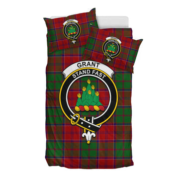 Grant Tartan Bedding Set with Family Crest