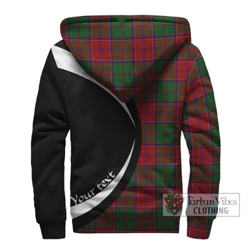 Grant Tartan Sherpa Hoodie with Family Crest Circle Style