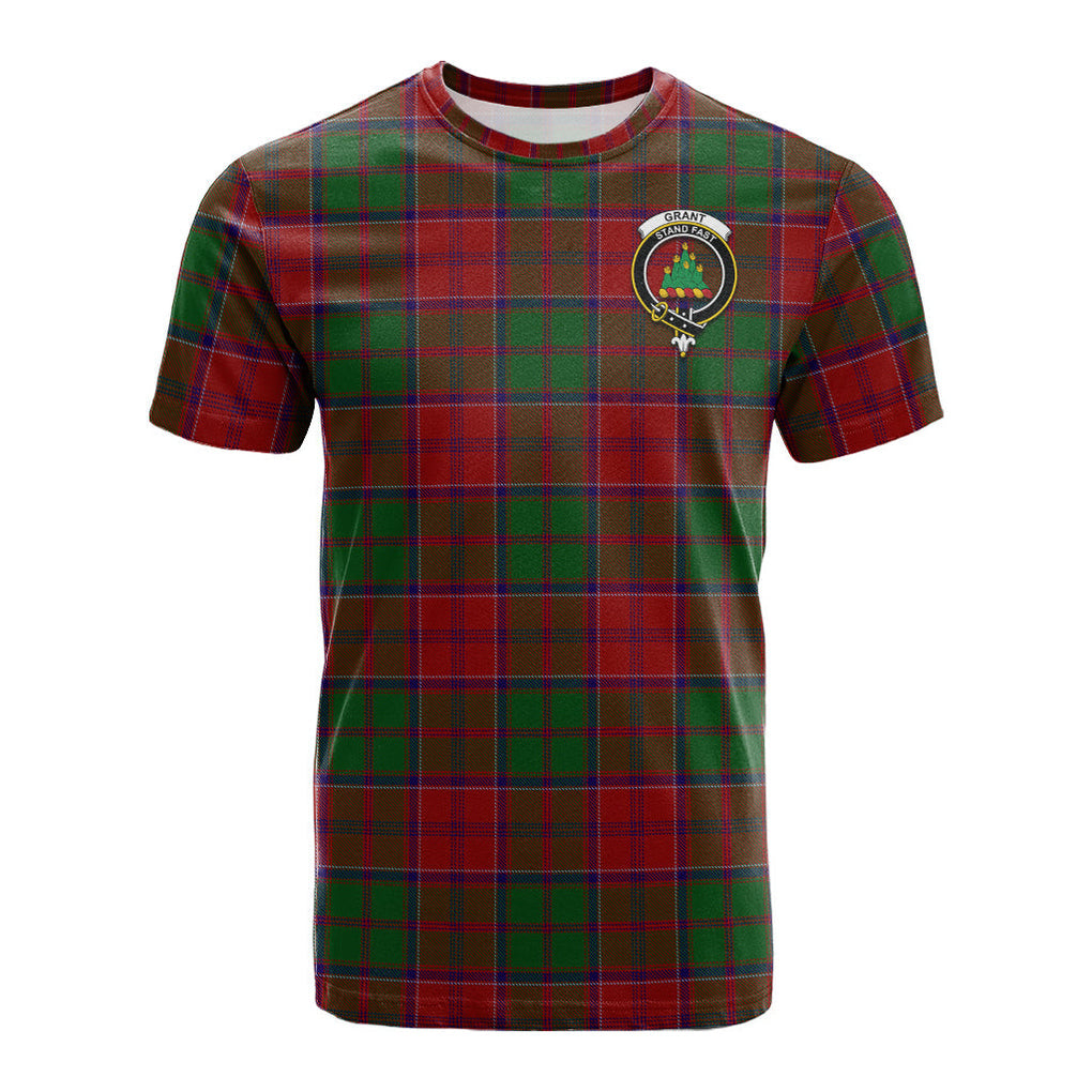 Grant Tartan T-Shirt with Family Crest - Tartan Vibes Clothing